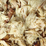 Smoked pulled chicken.