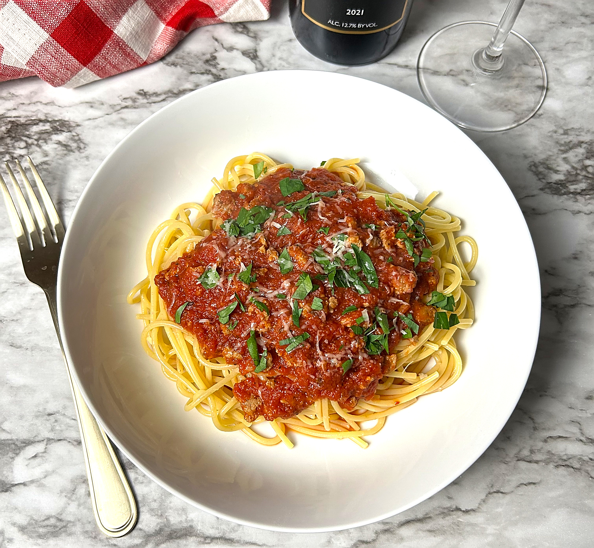 Homemade Spaghetti Sauce with Ground Chicken