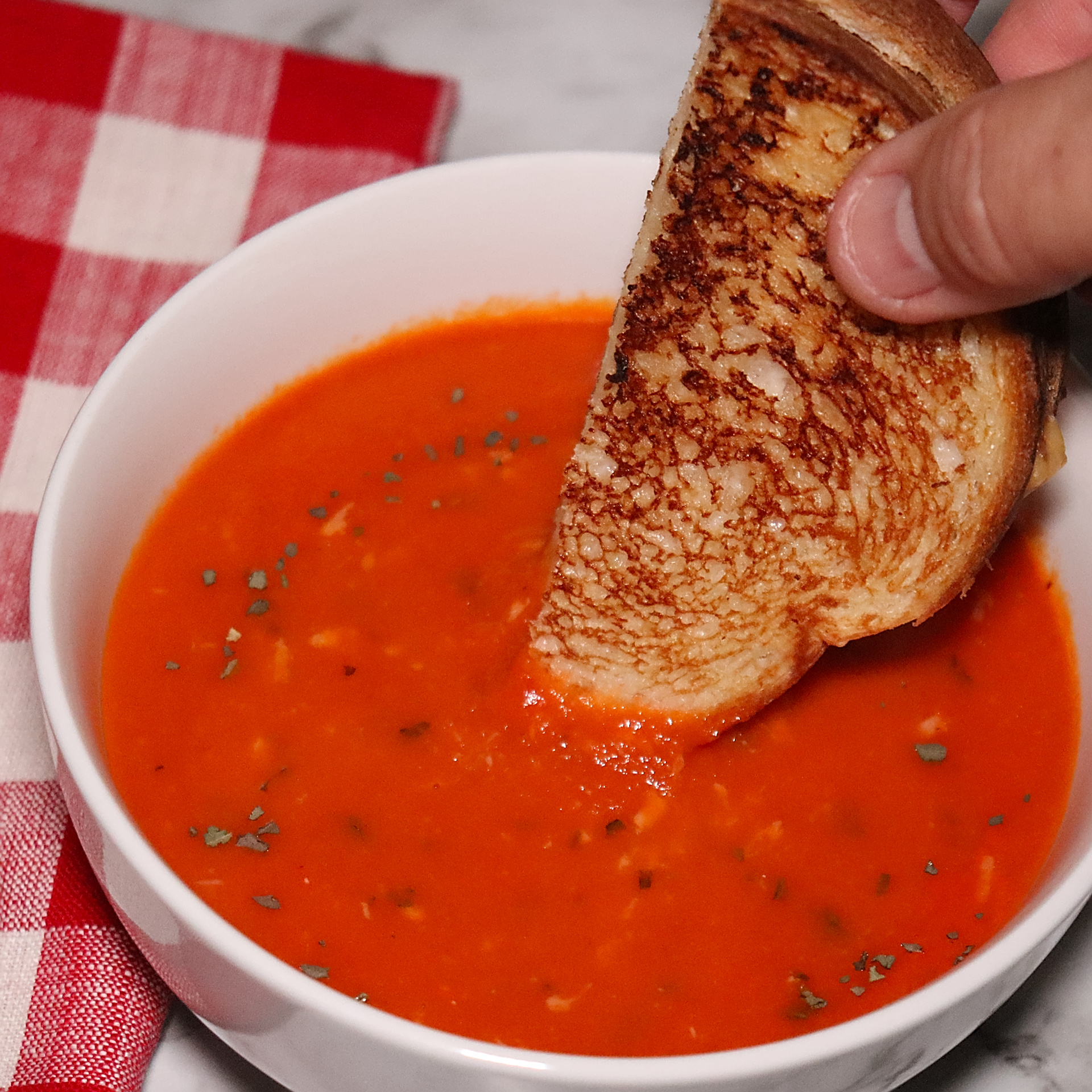 Homemade San Marzano Tomato Soup