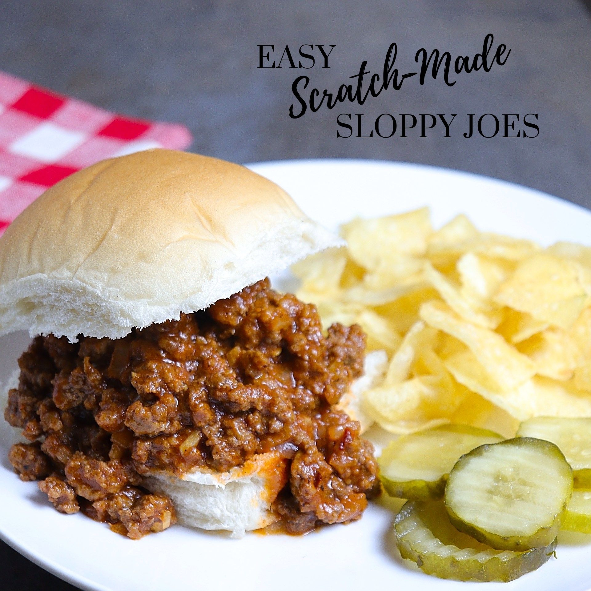 Easy Scratch-Made Sloppy Joes